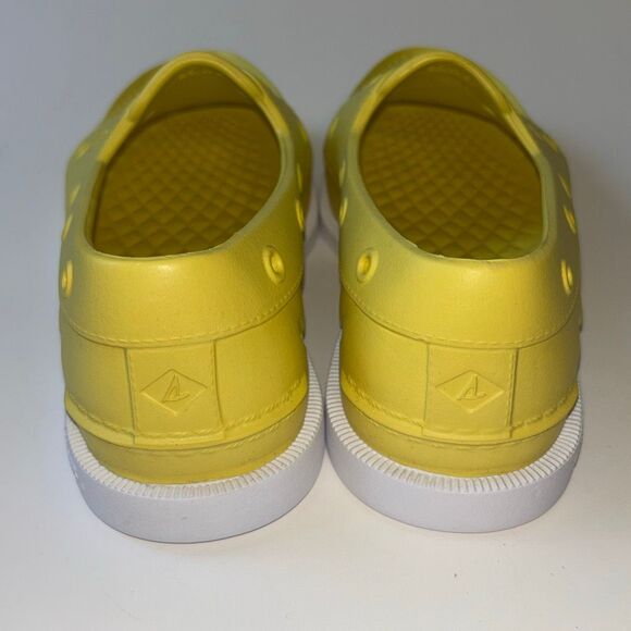 New Unisex Sperry Top Sider Float Boat yellow shoe deck W 7.5 - Picture 4 of 7